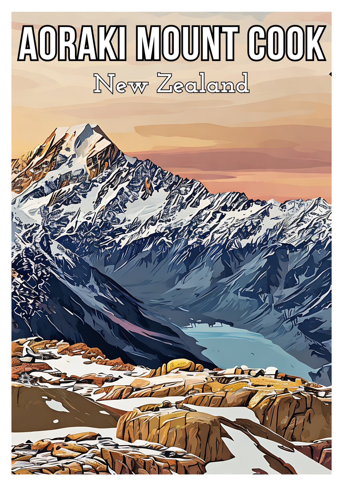 Aoraki/Mount Cook at Sunset