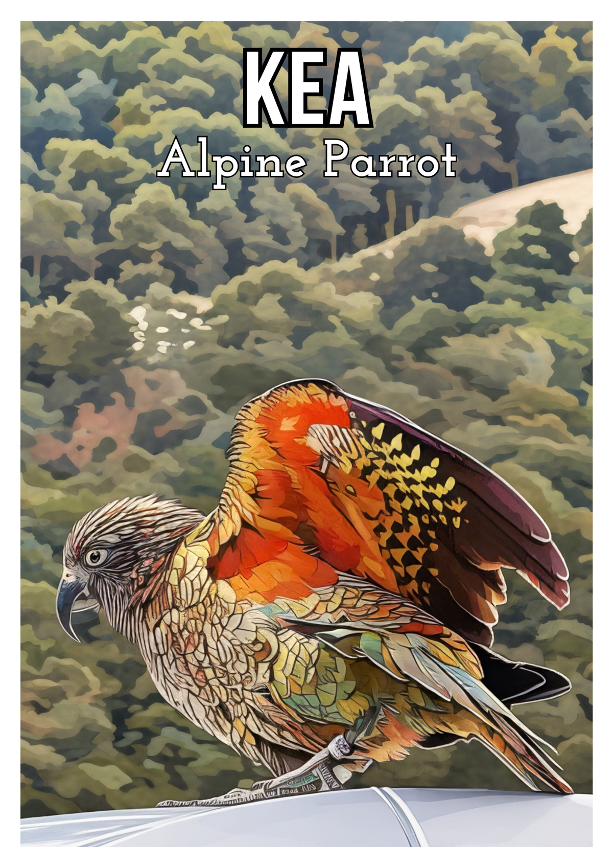 Kea Taking Flight Print