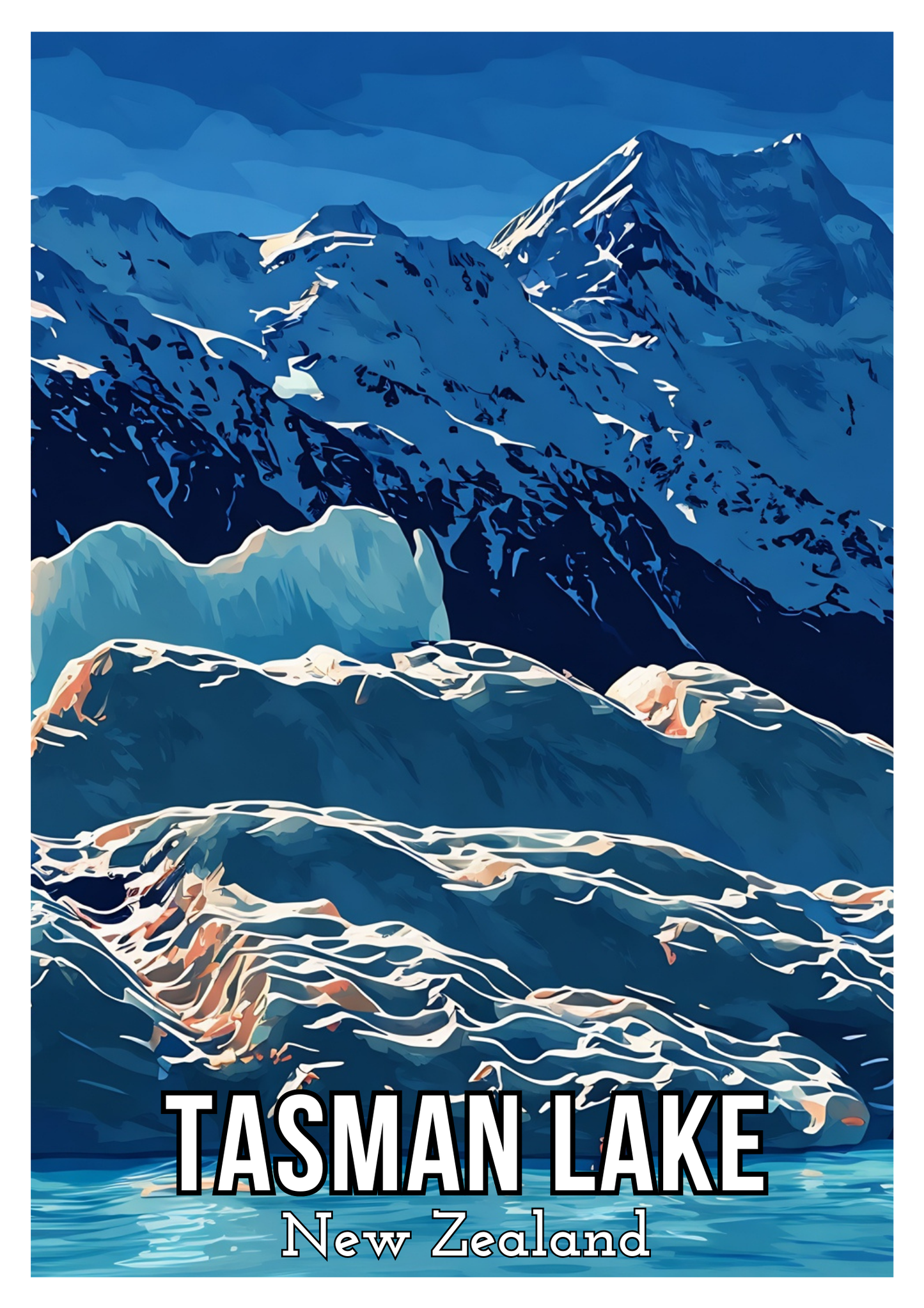 South Island Travel Posters - Digital Download
