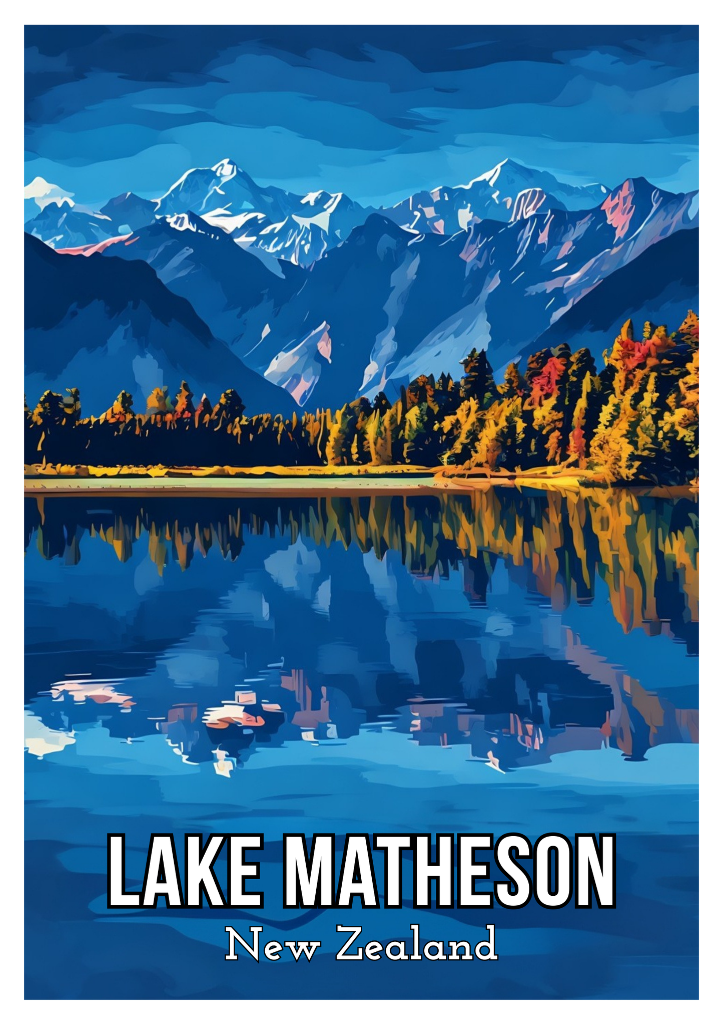 South Island Travel Posters - Digital Download