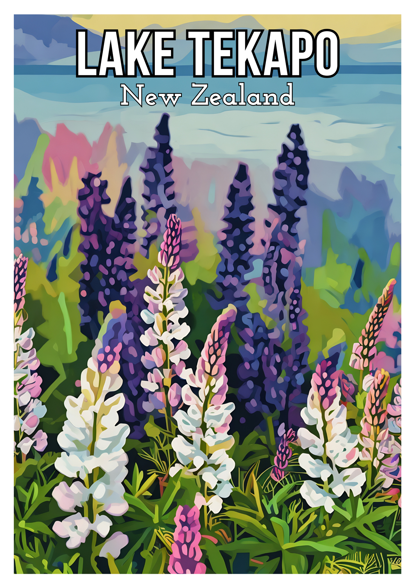 South Island Travel Posters - Digital Download