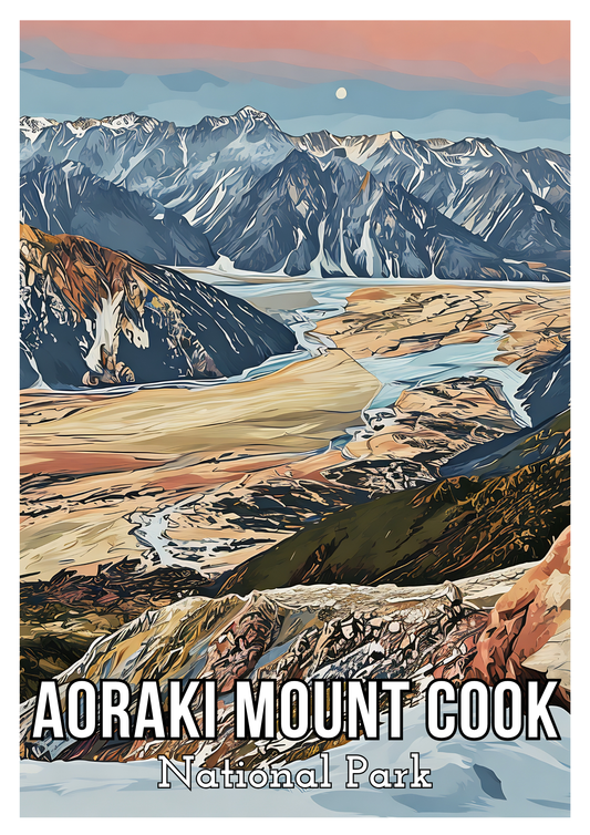 Aoraki/Mount Cook Braided Rivers