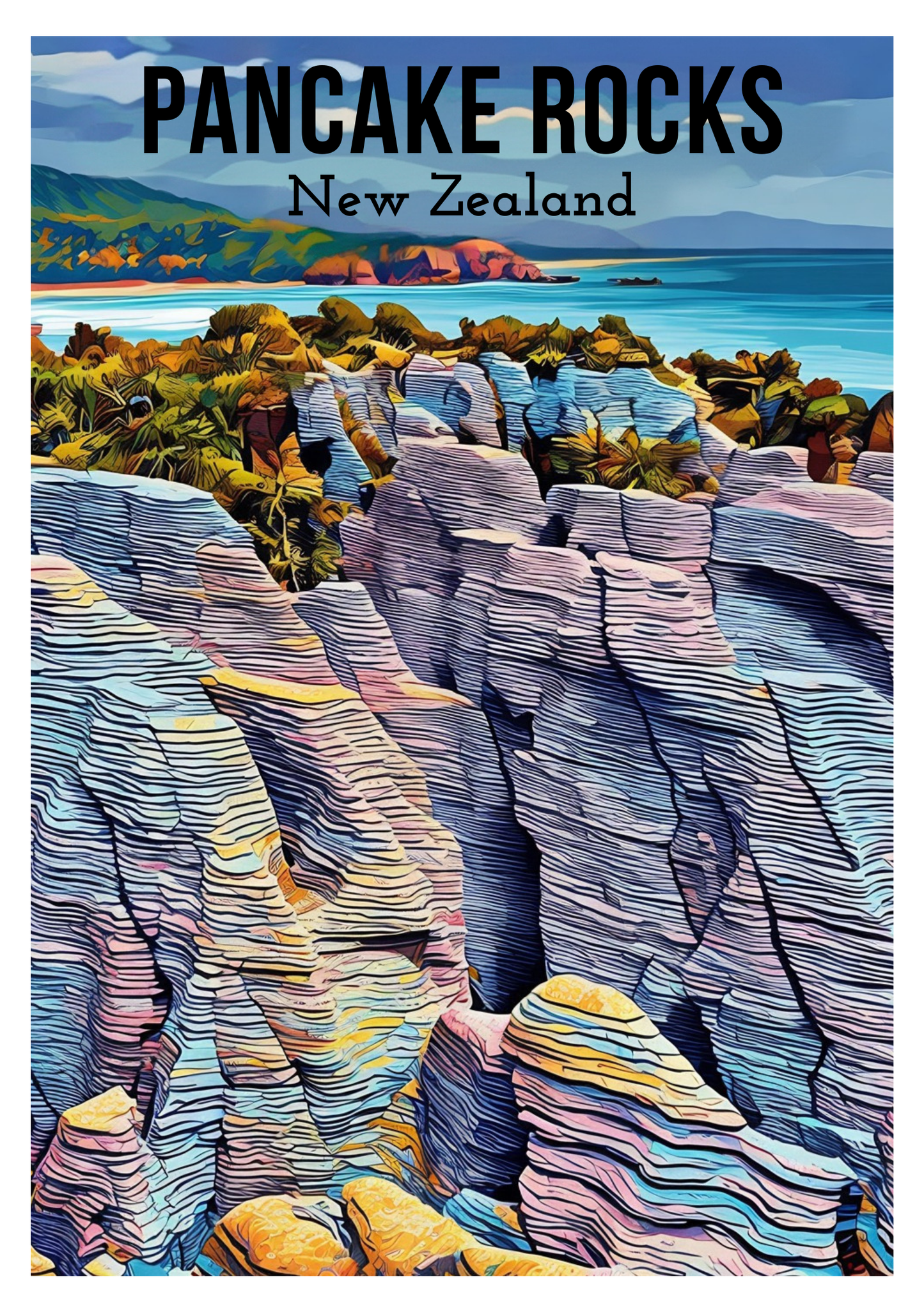 South Island Travel Posters - Digital Download