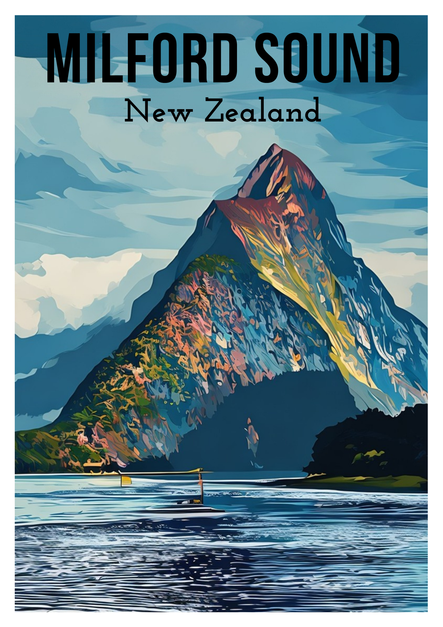 South Island Travel Posters - Digital Download