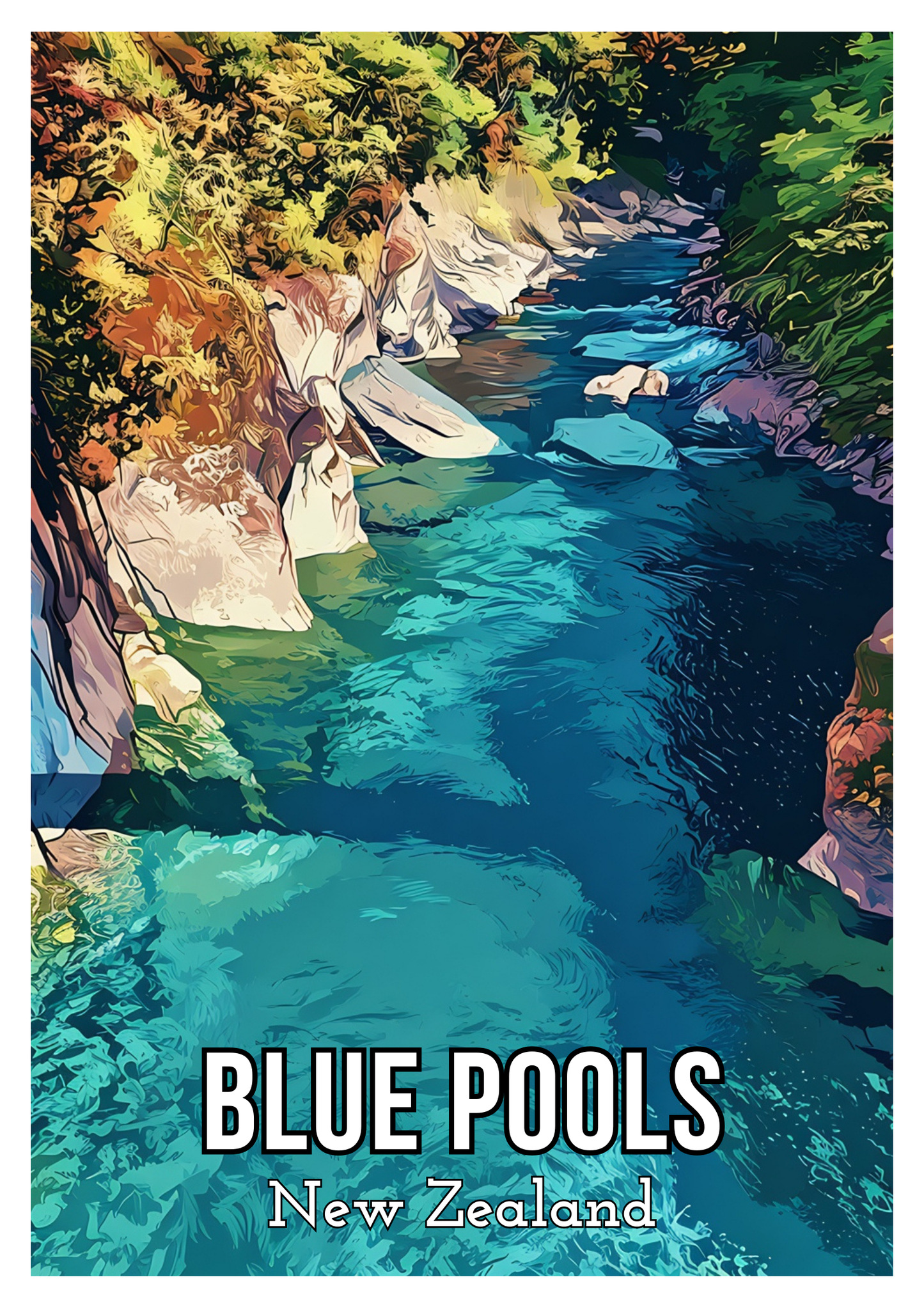 South Island Travel Posters - Digital Download