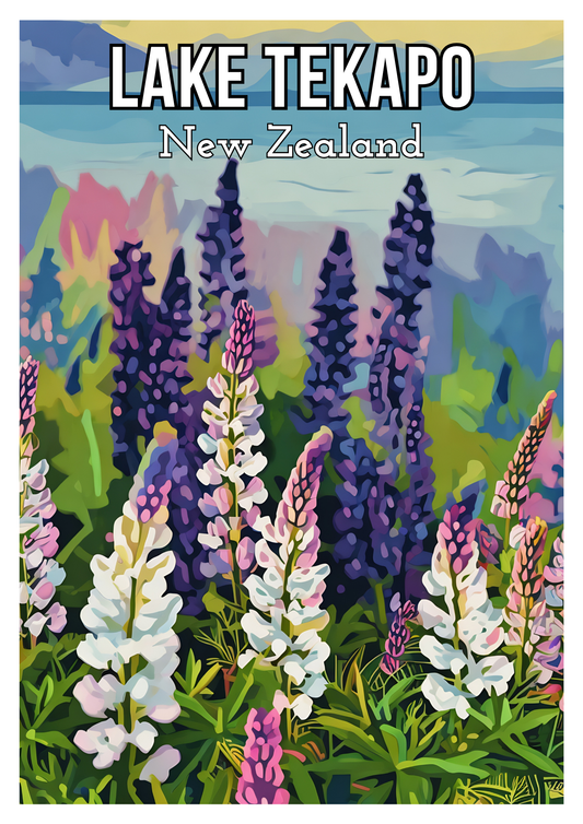 Lake Tekapo Lupins