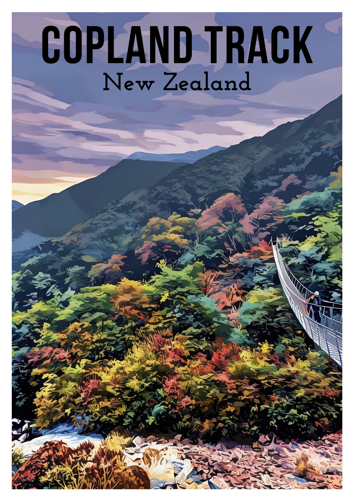 South Island Travel Posters - Digital Download