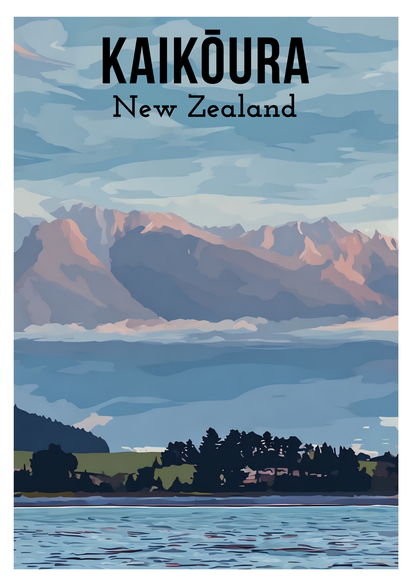 South Island Travel Posters - Digital Download