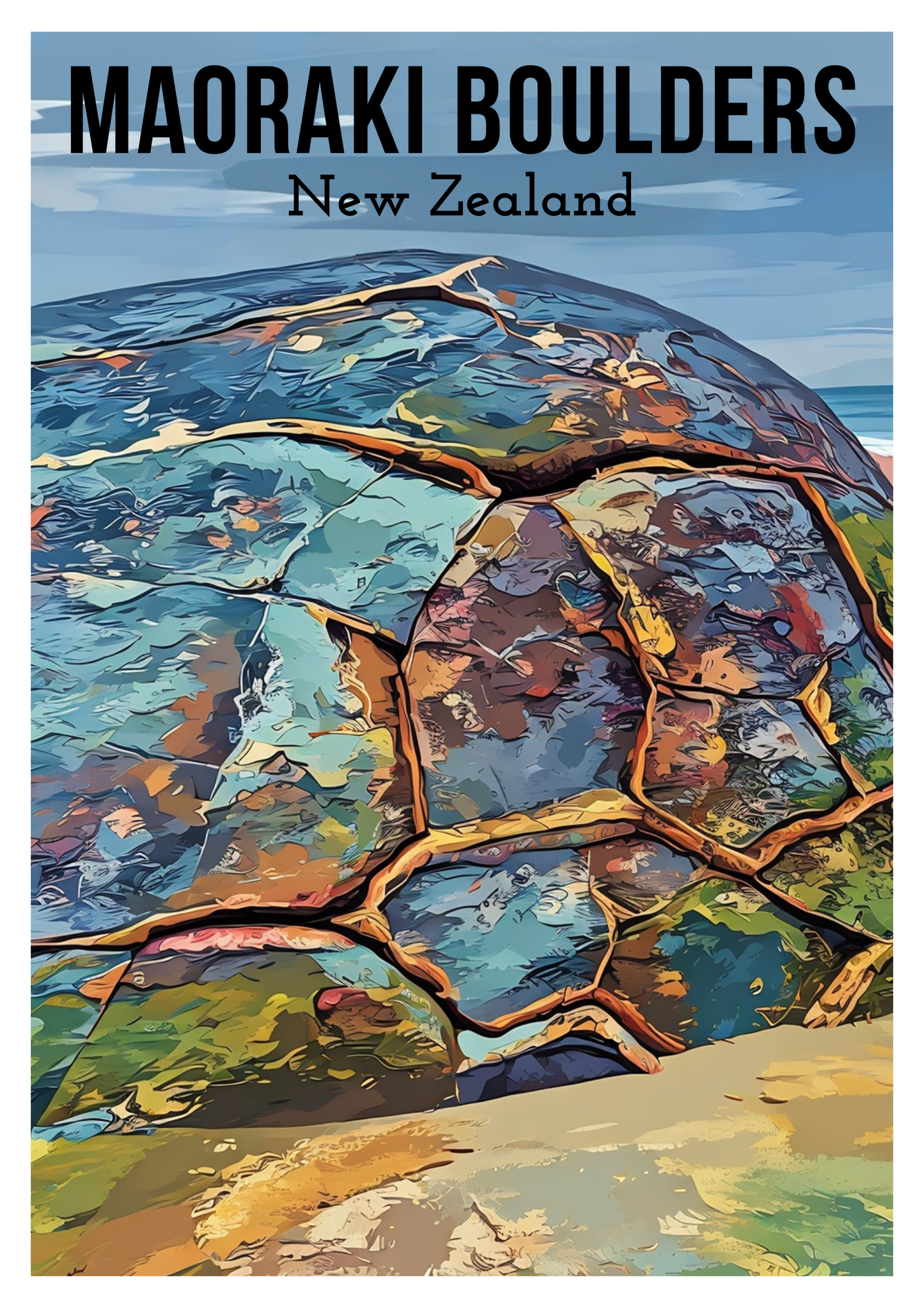 South Island Travel Posters - Digital Download