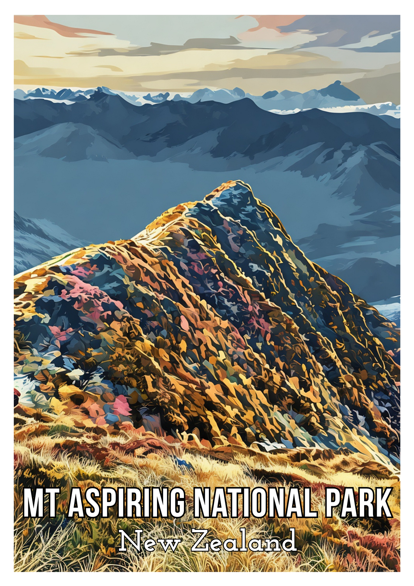 South Island Travel Posters - Digital Download