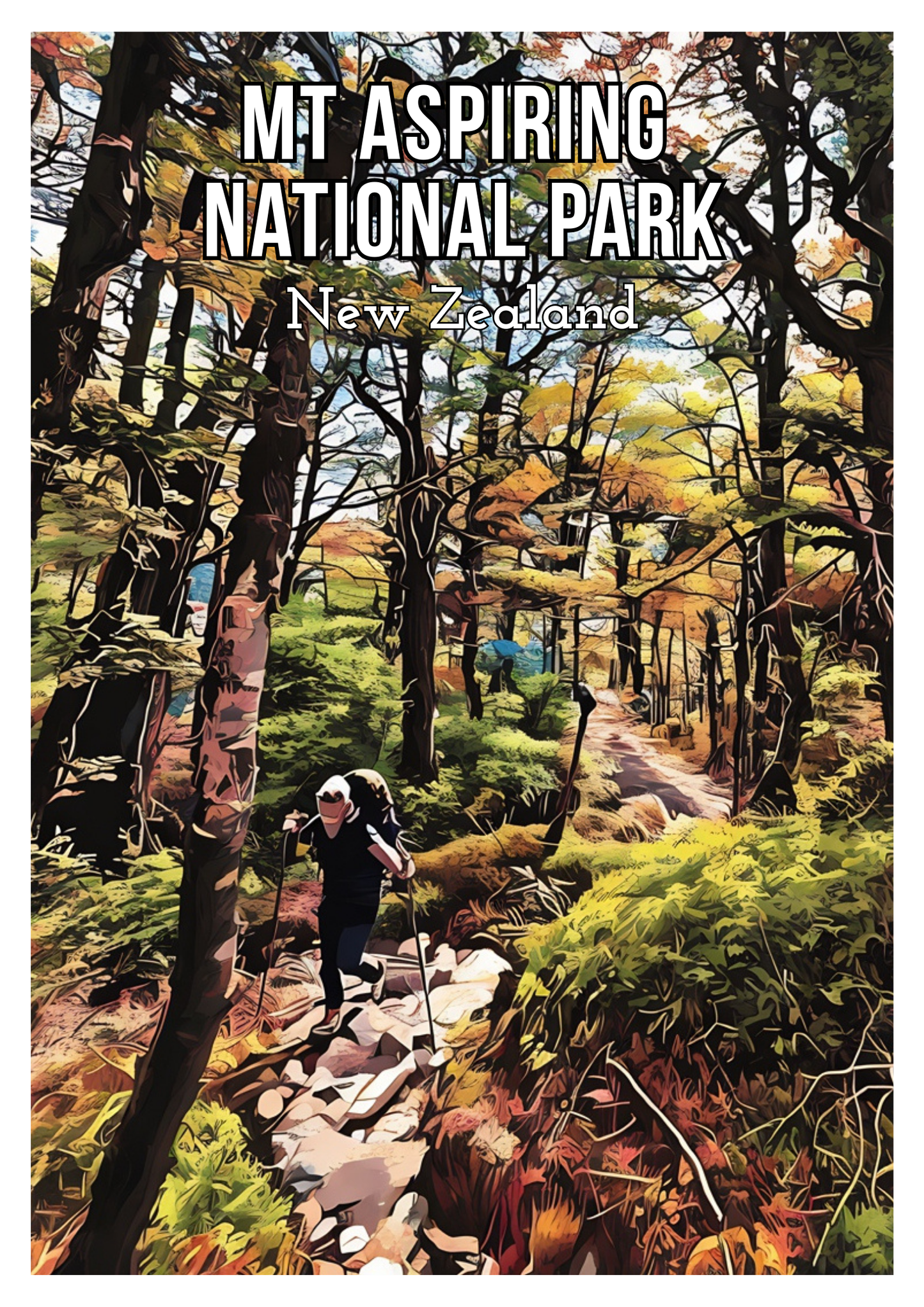South Island Travel Posters - Digital Download