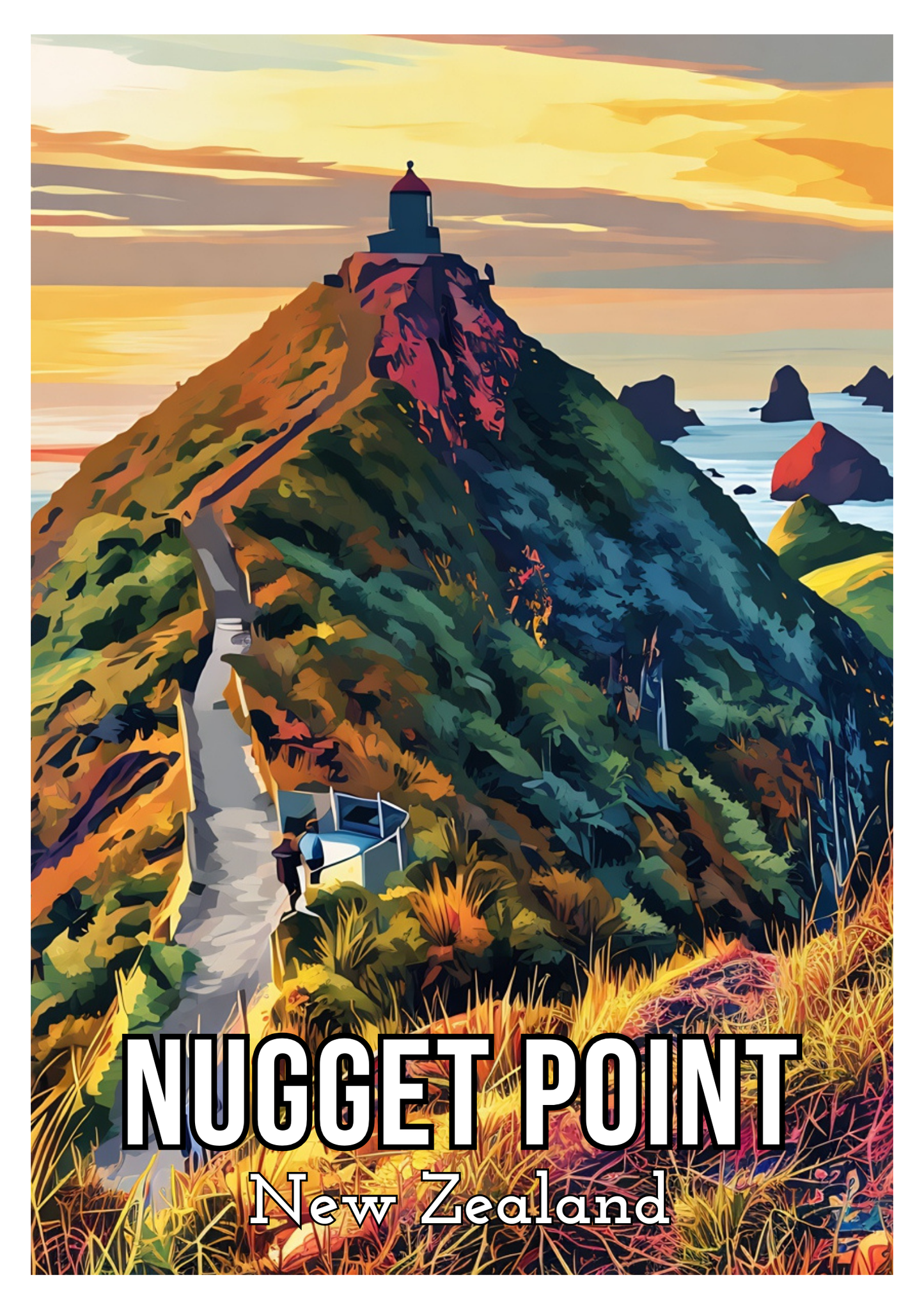 South Island Travel Posters - Digital Download