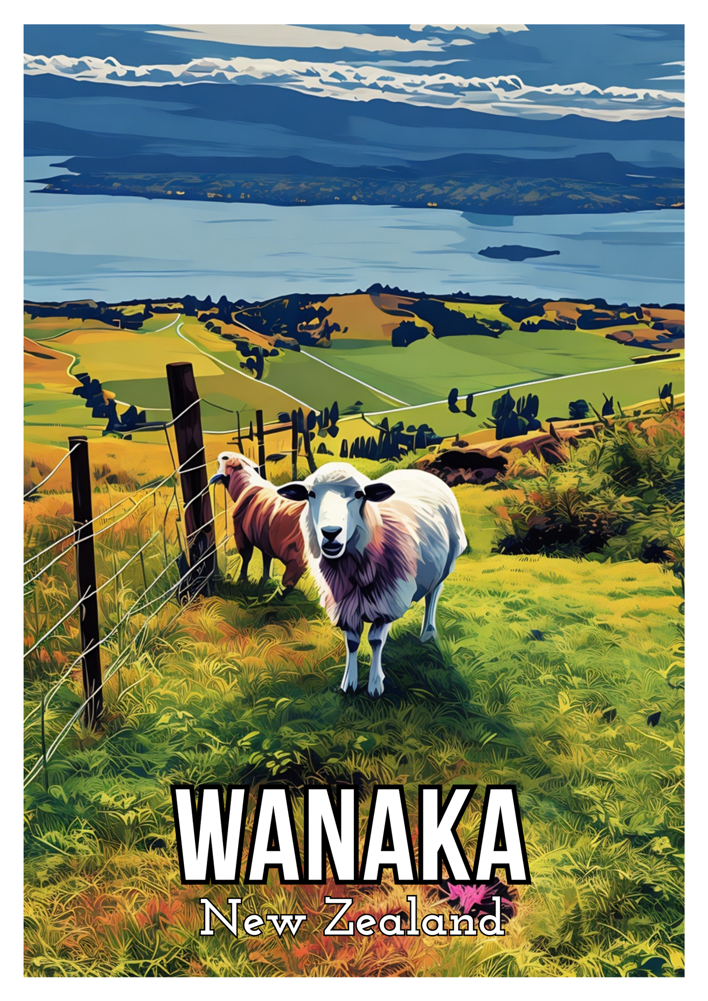 South Island Travel Posters - Digital Download