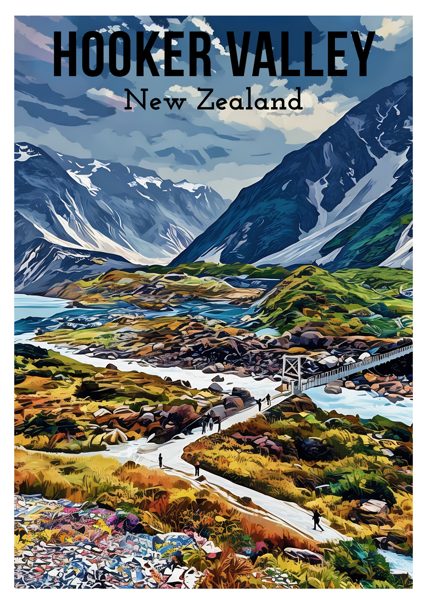 South Island Travel Posters - Digital Download