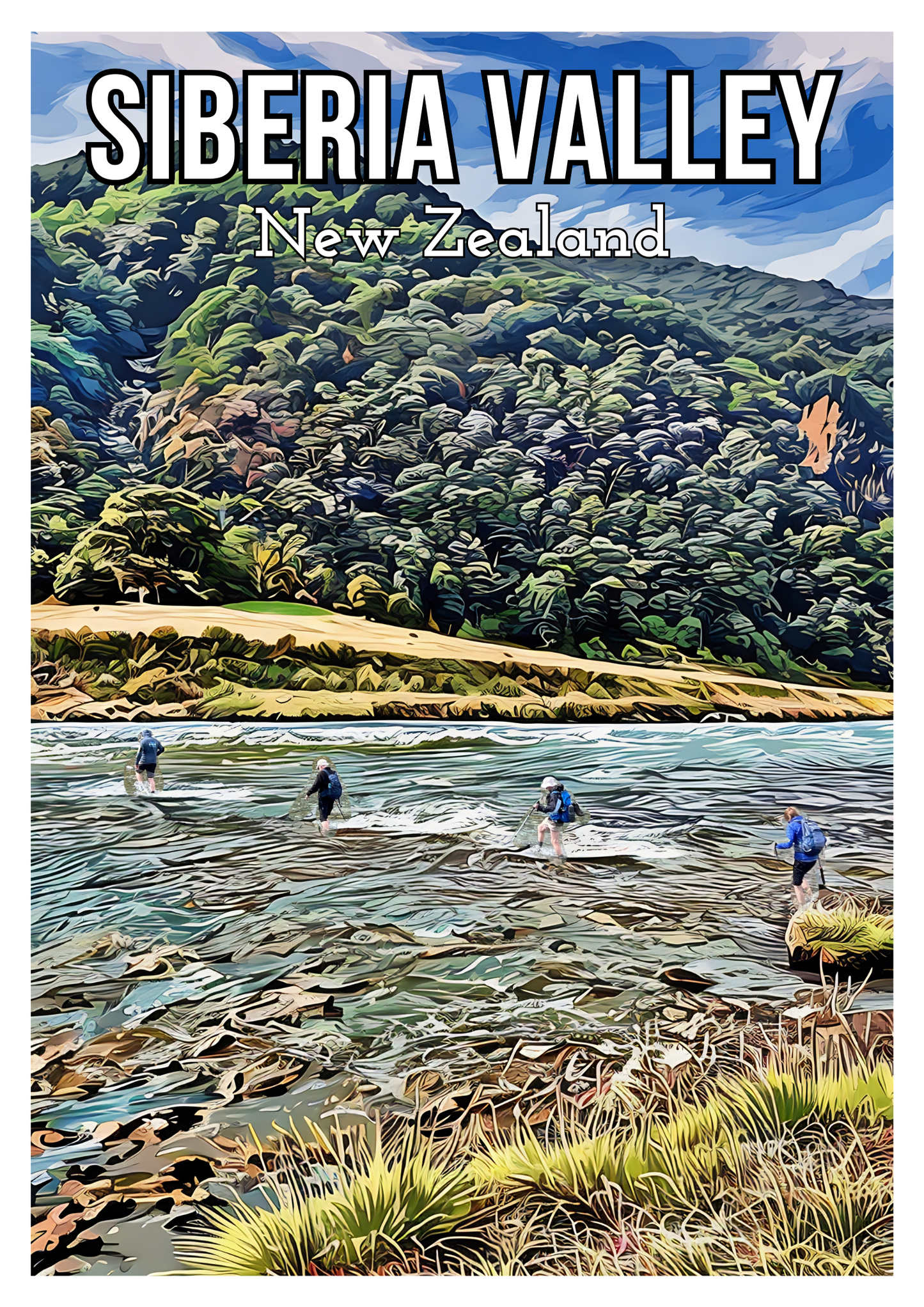 South Island Travel Posters - Digital Download