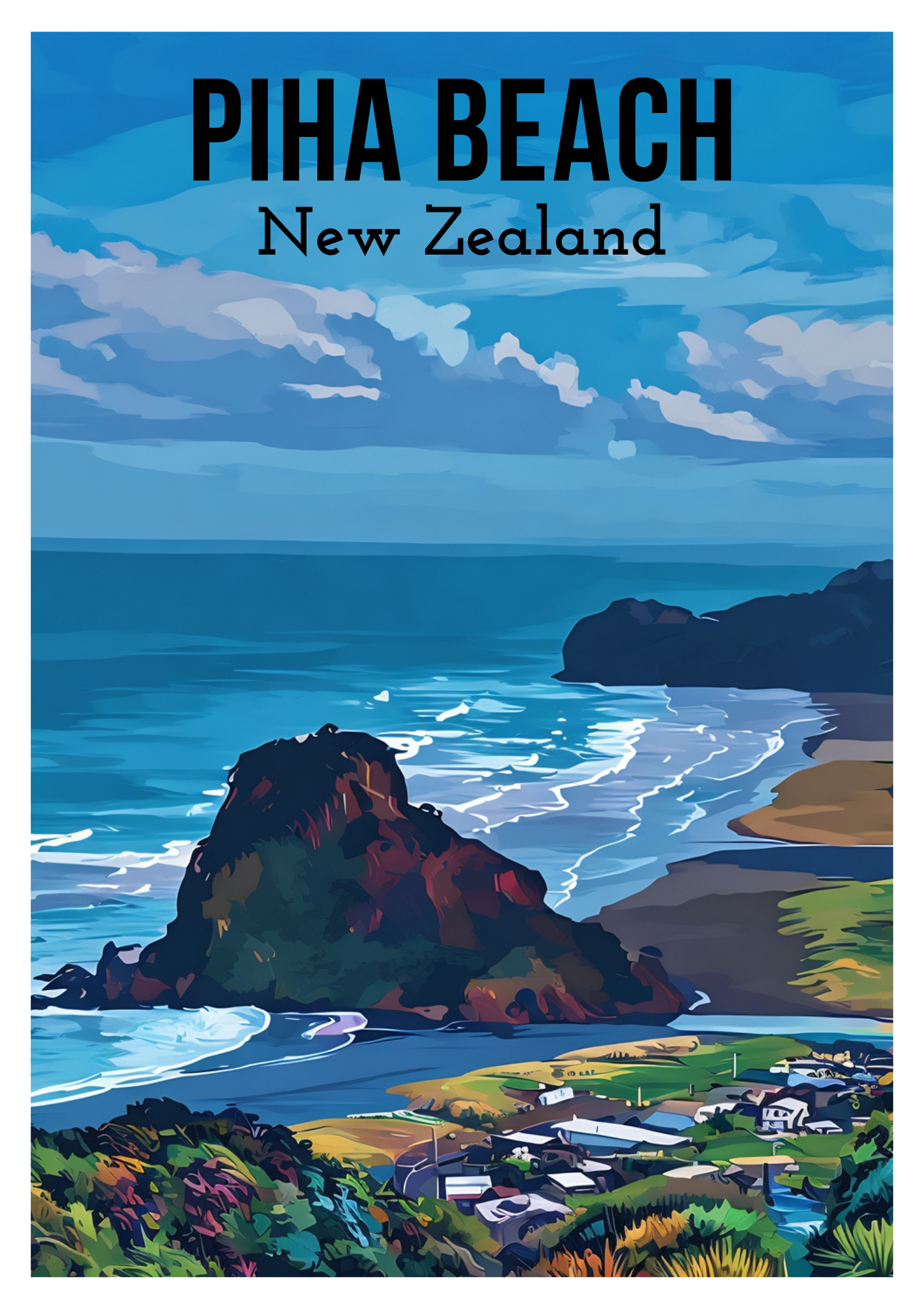 North Island Travel Posters - Digital Download