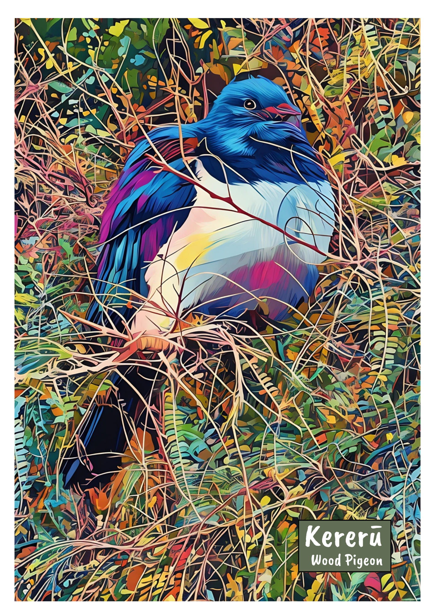 New Zealand Bird Art Print - Instant Digital Download (High Resolution PDF)