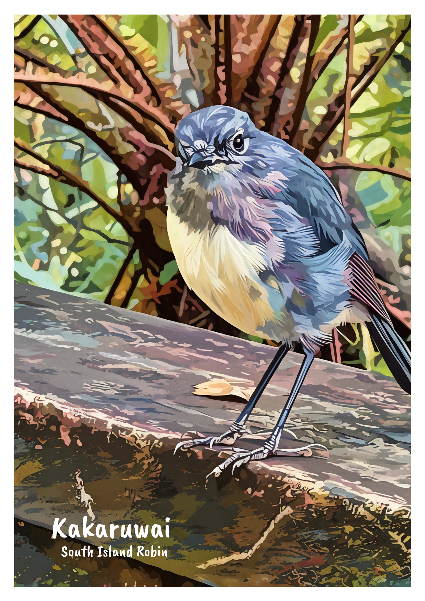 New Zealand Bird Art Print - Instant Digital Download (High Resolution PDF)