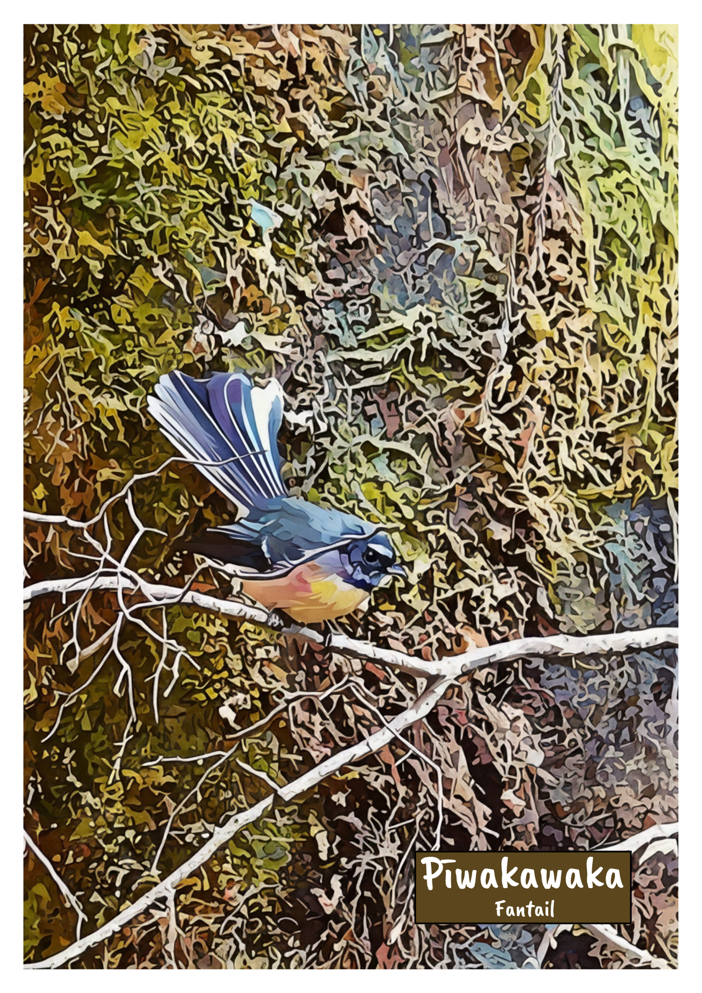 New Zealand Bird Art Print - Instant Digital Download (High Resolution PDF)
