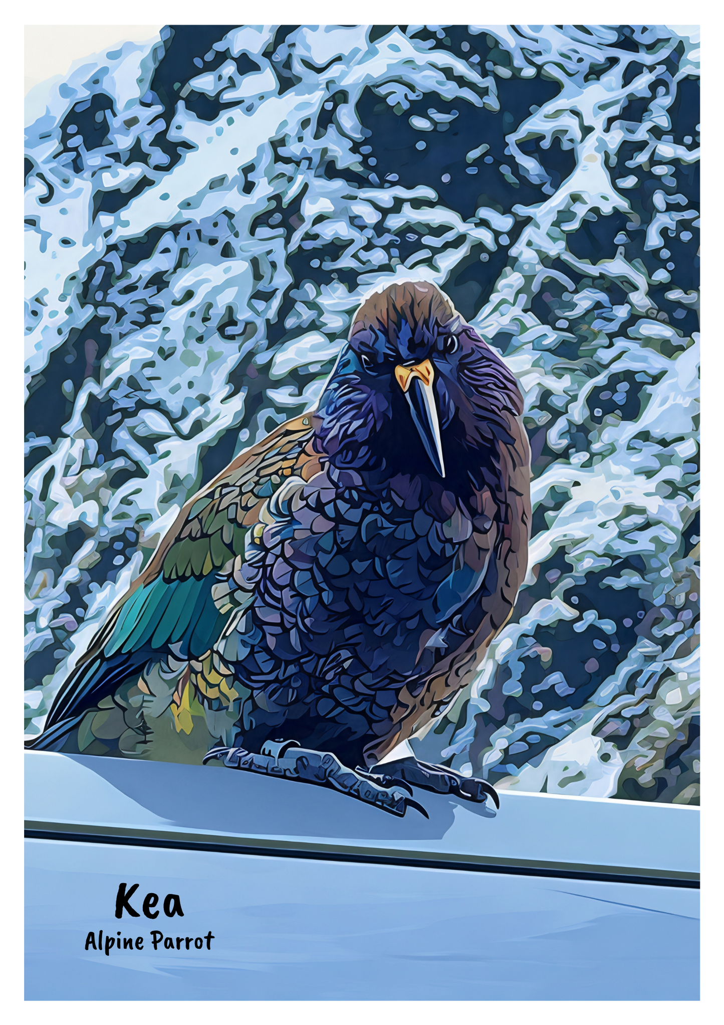 New Zealand Bird Art Print - Instant Digital Download (High Resolution PDF)