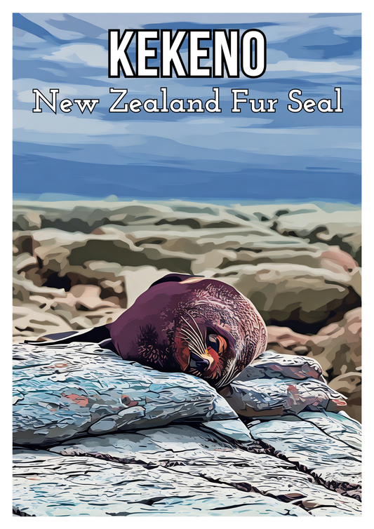 New Zealand Fur Seal Print